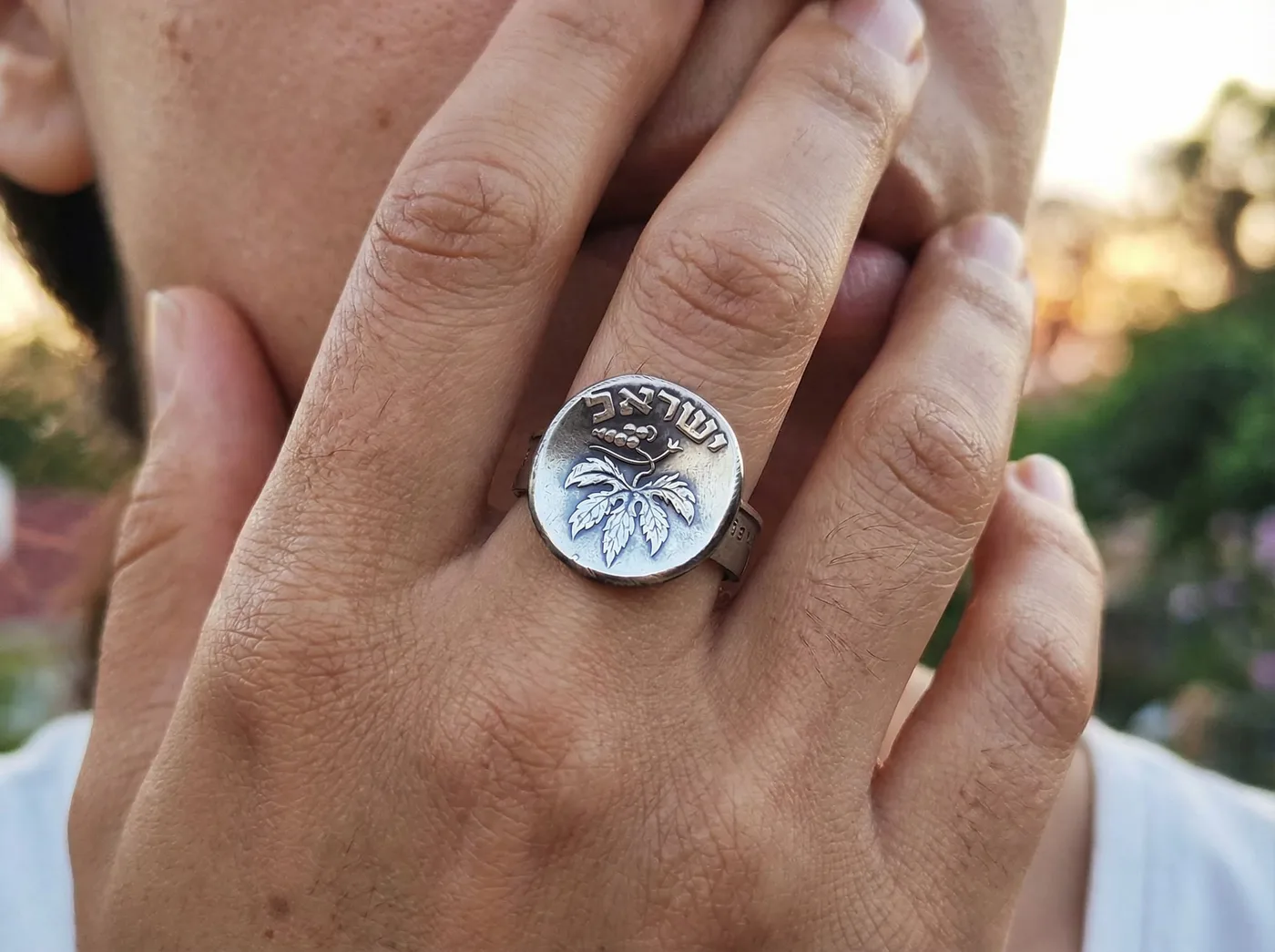 טבעת ממטבע 50 פרוטה, שנת 1949