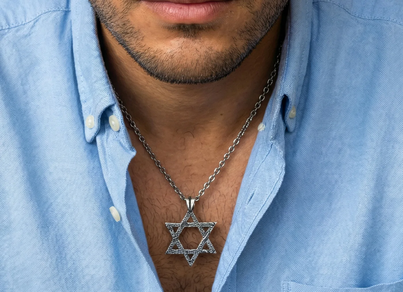 תליון מגן דוד עשוי ממטבע הרצל, 10 שקלים ישנים