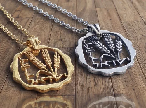 תליון שיבולים - 1 אגורה שנות ה 60