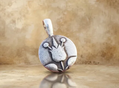 תליון רימונים קטן, ממטבע 1   לירה, 1970